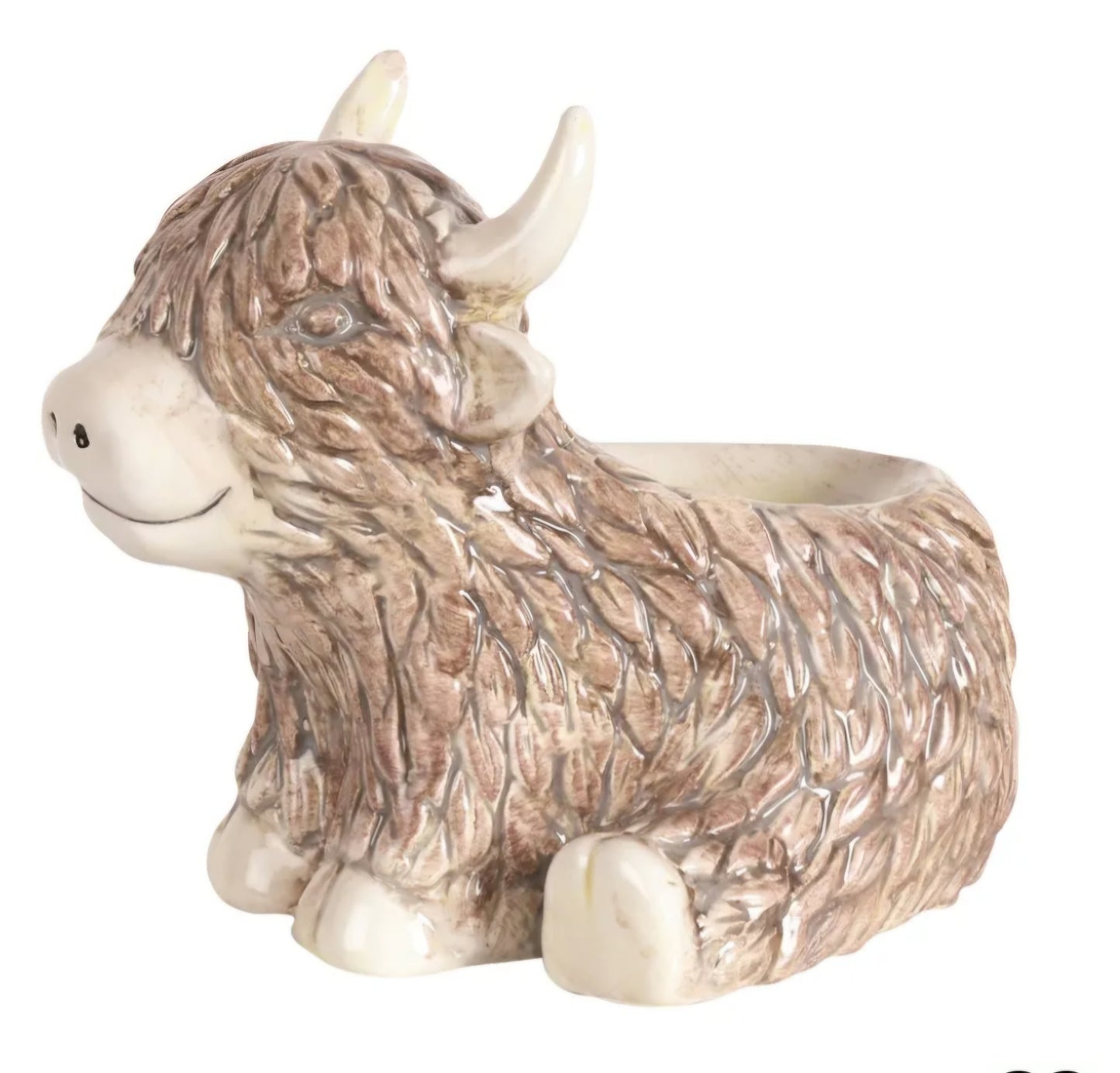 Ceramic Highland Cow Tealight Burner