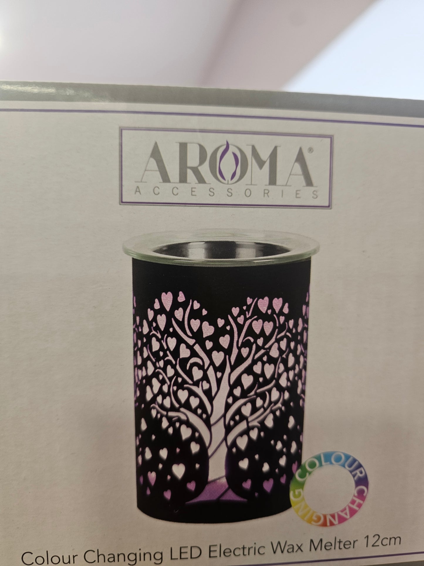 LED Colour changing aroma lamp with 5 x sizzlers