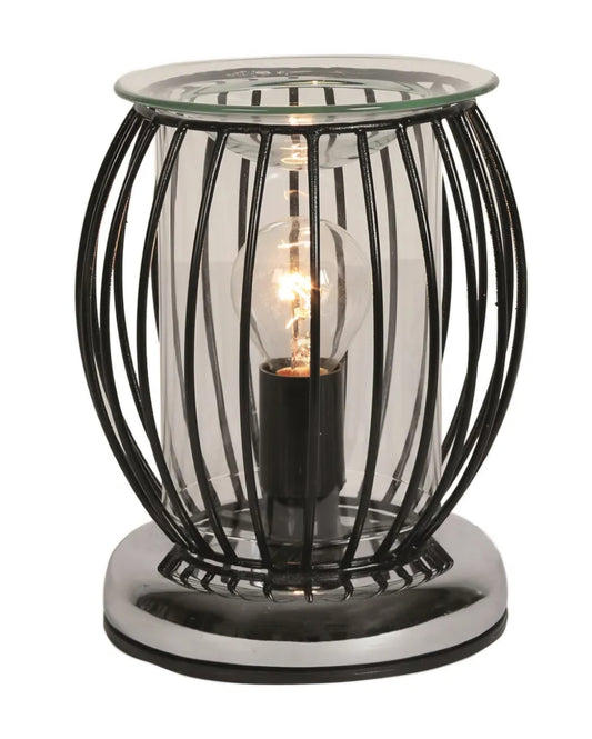 Black Cage Electric Aroma Lamp with 5 x Sizzler