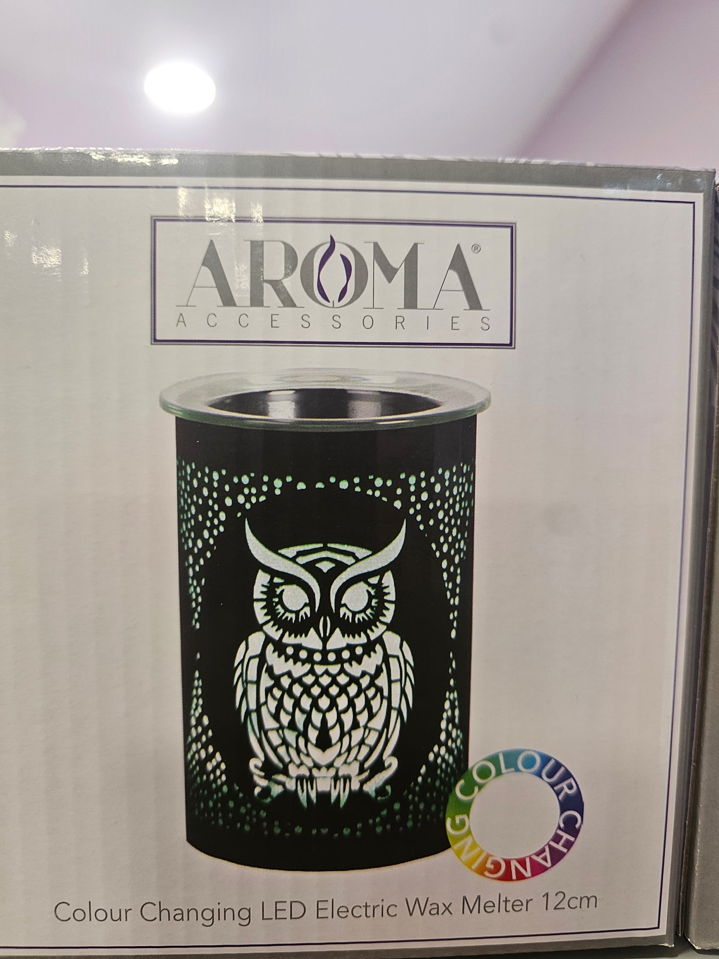 LED Colour changing aroma lamp with 5 x sizzlers