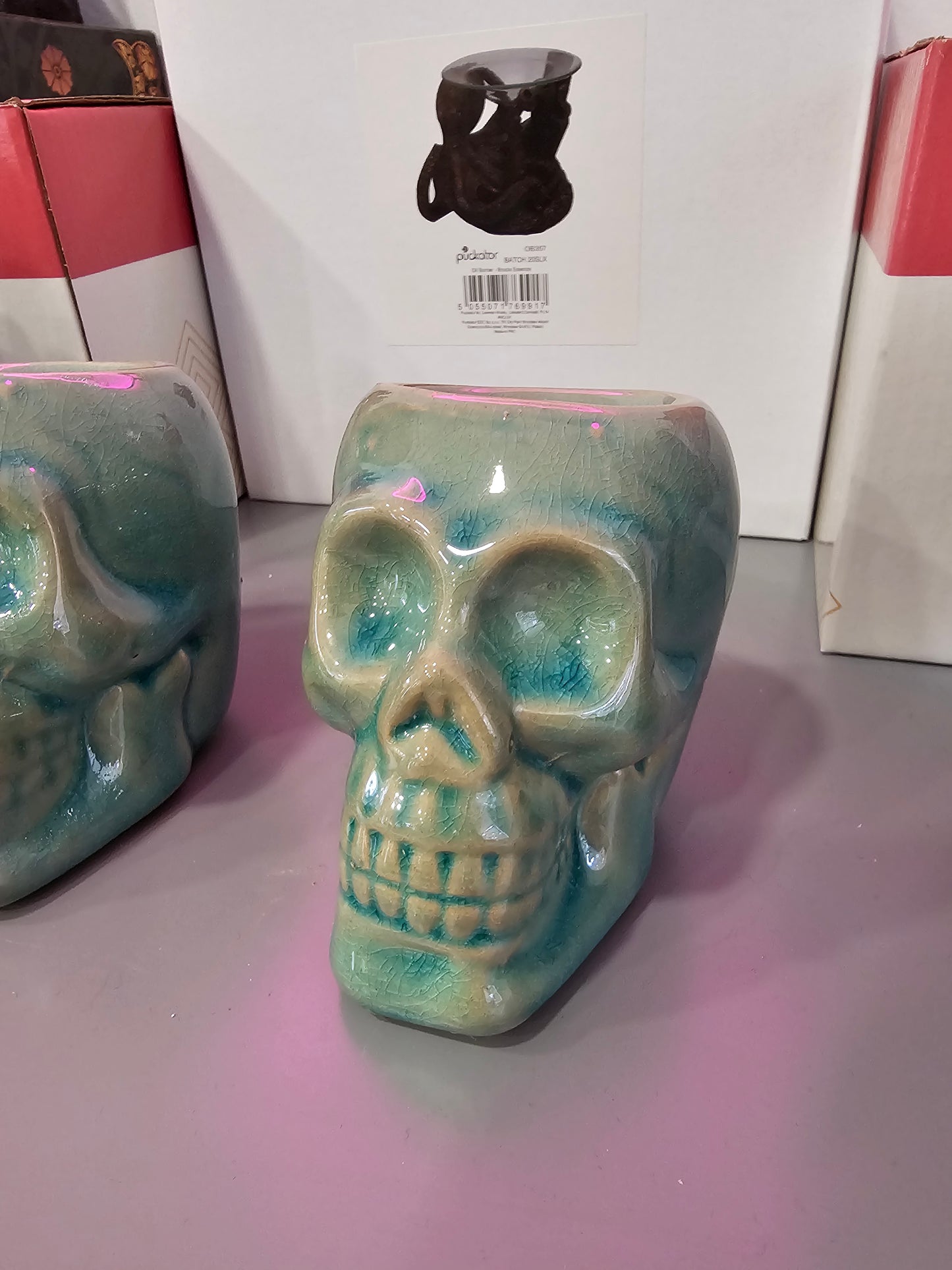 Ceramic Skull Tealight Burners