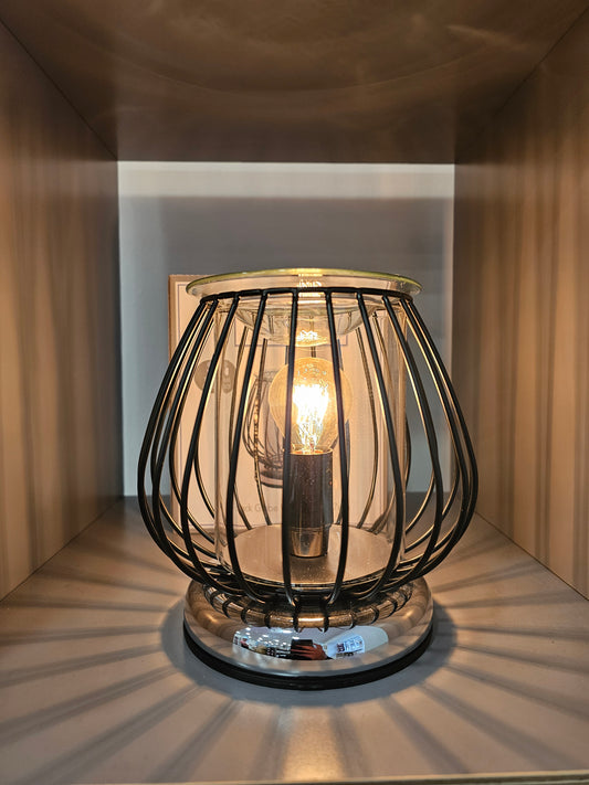 Black Caged Edison Aroma Lamp