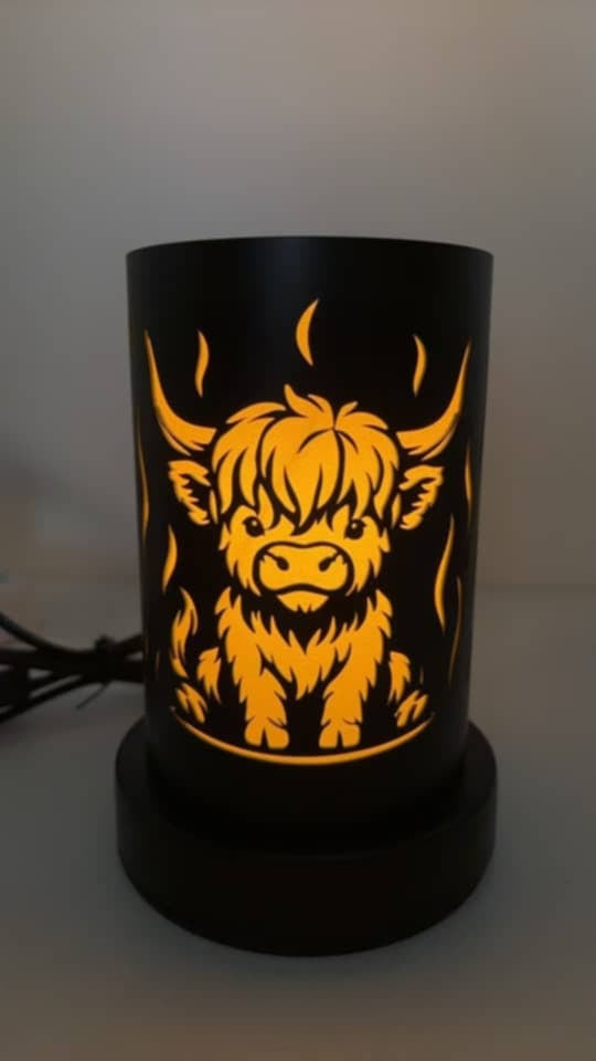 HIGHLAND COW TOUCH SENSITIVE ELECTRIC AROMA LAMP PRE ORDER