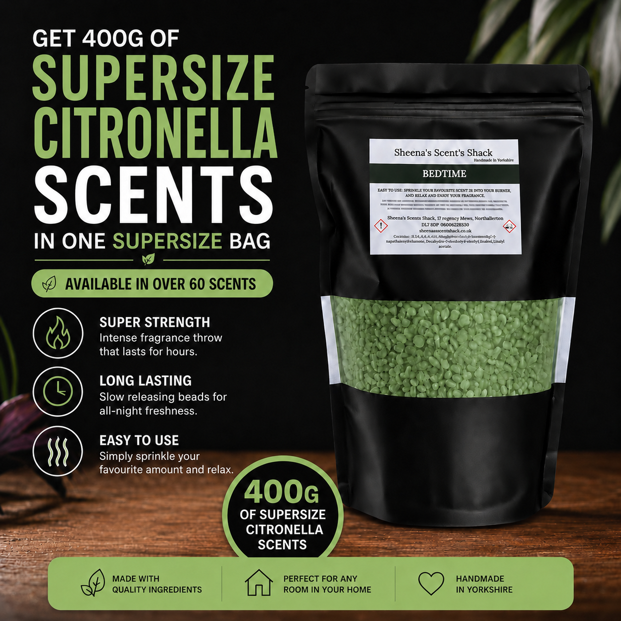 Supersize Citronella Sizzler Bag 400g