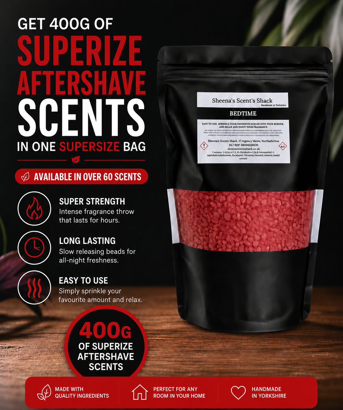 Supersize 400g Aftershave Scent Bags
