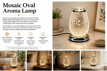 Mosaic Oval Aroma Lamp